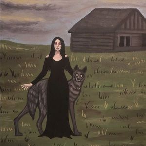 Original Artwork, Painting on Canvas, Gothic Home Decor